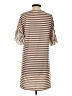 Shein Stripes Brown Casual Dress Size 4 - photo 2
