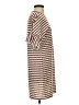 Shein Stripes Brown Casual Dress Size 4 - photo 4