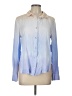 Bella Dahl Color Block Blue Long Sleeve Blouse Size L - photo 1