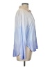 Bella Dahl Color Block Blue Long Sleeve Blouse Size L - photo 4