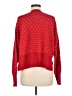 Pink Rose Polka Dots Red Pullover Sweater Size M - photo 2