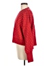 Pink Rose Polka Dots Red Pullover Sweater Size M - photo 5