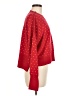 Pink Rose Polka Dots Red Pullover Sweater Size M - photo 4