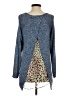 Design Lab Lord & Taylor Blue Long Sleeve Top Size S - photo 2