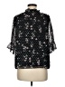 CeCe 100% Polyester Floral Black 3/4 Sleeve Blouse Size M - photo 2