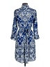 CAbi 100% Polyester Paisley Blue Cocktail Dress Size L - photo 2