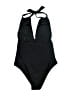 Unbranded Solid Black One Piece Swimsuit Size M (estimated) - photo 2