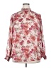 Torrid 100% Polyester Floral Pink Long Sleeve Blouse Size 2X Plus (2) - photo 1