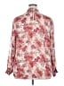 Torrid 100% Polyester Floral Pink Long Sleeve Blouse Size 2X Plus (2) - photo 2