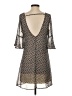 Fab'rik 100% Polyester Print Gray Casual Dress Size S - photo 2