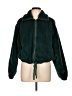 Know One Cares 100% Polyester Green Faux Fur Jacket Size L - photo 1