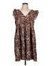 Shein 100% Polyester Animal Print Brown Casual Dress Size L - photo 1