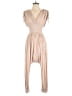 Mable Solid Tan Romper Size S - photo 1