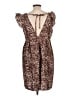 Shein 100% Polyester Animal Print Brown Casual Dress Size L - photo 2