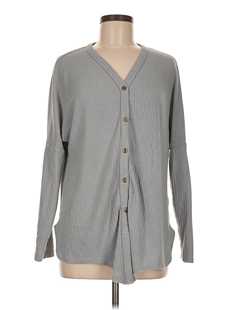 Pre-owned Miholl Cardigan Sweater In Gray