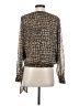 Calvin Klein 100% Polyester Gold Long Sleeve Blouse Size XS - photo 2