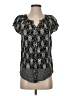 Walmart 100% Rayon Silver Short Sleeve Blouse Size S - photo 1