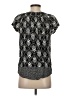 Walmart 100% Rayon Silver Short Sleeve Blouse Size S - photo 2