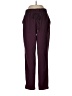 IFG Solid Burgundy Casual Pants Size M - photo 1