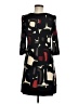 New Directions Graphic Black Casual Dress Size 6 (petite) - photo 2