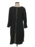 Ann Taylor 100% Polyester Stripes Black Casual Dress Size S - photo 1