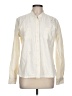 Roxy 100% Cotton Ivory Long Sleeve Button-Down Shirt Size L - photo 1