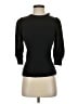 Maven West 100% Cupro Black 3/4 Sleeve Top Size S - photo 1