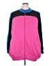 Woman Within Color Block Pink Track Jacket Size 26 (2X) - photo 1