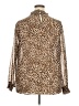Torrid 100% Polyester Animal Print Brown Long Sleeve Blouse Size 2X Plus (2) - photo 2