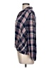 Lee 100% Rayon Plaid Blue 3/4 Sleeve Blouse Size L - photo 5
