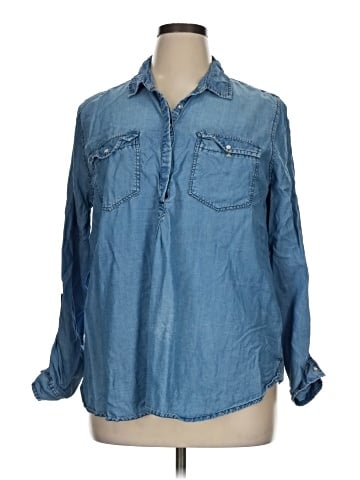 Earl Jean Long Sleeve Button-Down Shirt (view 1)