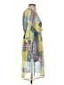 Kut from the Kloth 100% Polyester Print Yellow Casual Dress Size 4 - photo 4