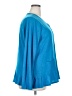 Joan Rivers 100% Acrylic Solid Blue Jacket Size 2X - photo 4