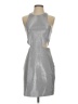Express Metallic Silver Cocktail Dress Size 4 - photo 1