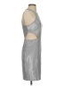 Express Metallic Silver Cocktail Dress Size 4 - photo 4