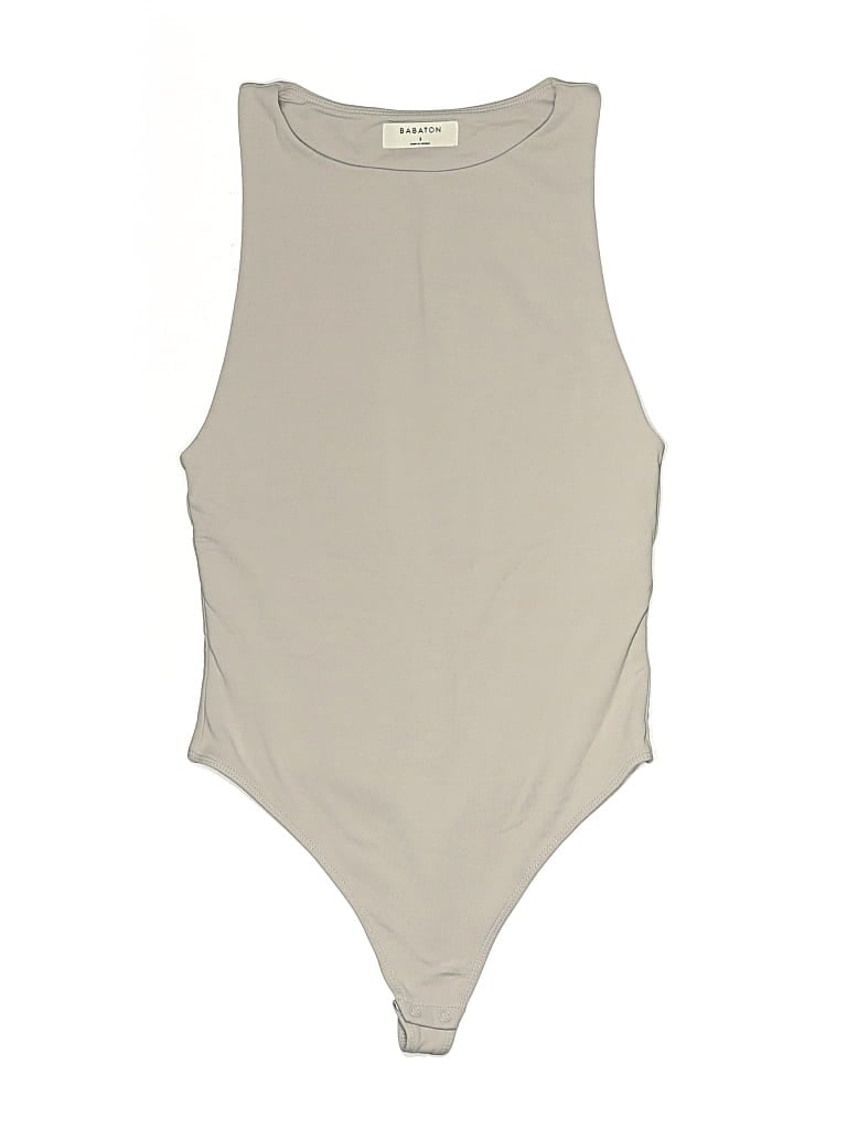 Pre-owned Babaton Bodysuit In Tan