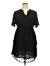 MIHOLL 100% Polyester Polka Dots Black Casual Dress Size XXL - photo 1