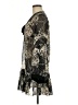 Bisou Bisou 100% Polyester Paisley Floral Black Cocktail Dress Size L - photo 5