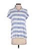 Club Monaco Stripes Blue Short Sleeve Blouse Size S - photo 1
