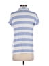 Club Monaco Stripes Blue Short Sleeve Blouse Size S - photo 2