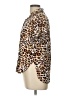 Assorted Brands 100% Viscose Animal Print Brown Short Sleeve Blouse Size L - photo 5