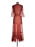 Krewe du Q 100% Polyester Floral Red Burgundy Cocktail Dress One size (estimated) - photo 2