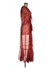 Krewe du Q 100% Polyester Floral Red Burgundy Cocktail Dress One size (estimated) - photo 4