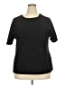 Kathie Lee 100% Polyester Black Short Sleeve Top Size 18 - 20 - photo 1