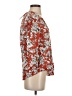 Fun2Fun 100% Rayon Floral Orange Red 3/4 Sleeve Blouse Size XS - photo 4
