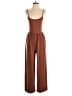 Shein Solid Brown Jumpsuit Size 6 - photo 1