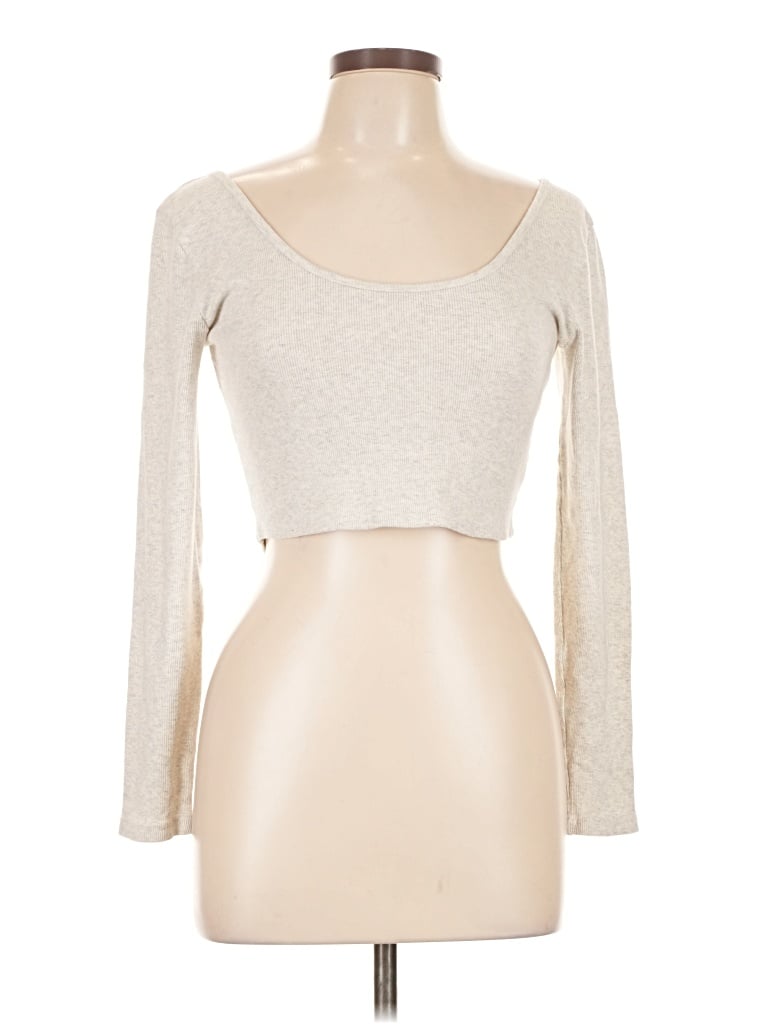 Pre-owned Billabong Long Sleeve T-shirt In White