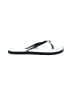 West Loop Silver Black Flip Flops Size 40 - 41 - photo 1