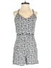 Material Girl 100% Rayon Graphic Gray Black Romper Size S - photo 1
