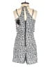 Material Girl 100% Rayon Graphic Gray Black Romper Size S - photo 2